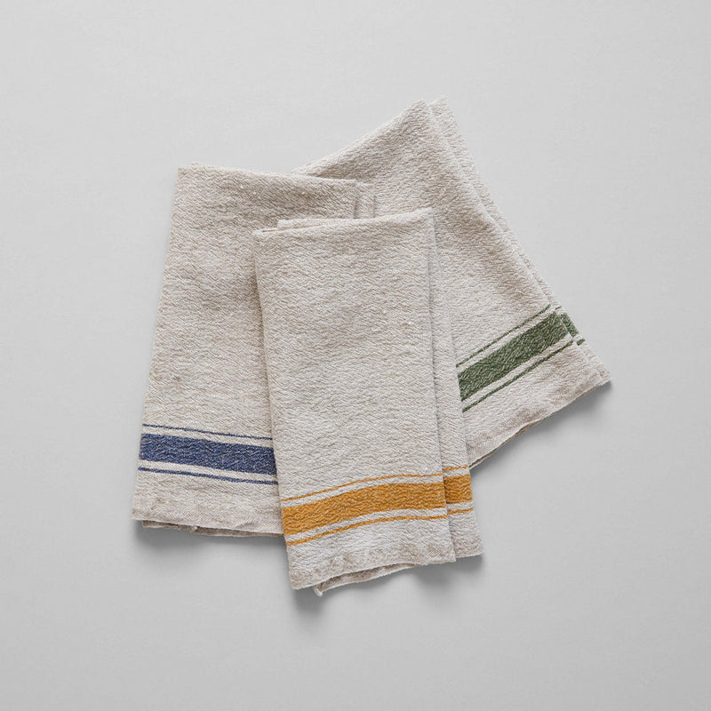 Vintage Stripe Linen Tea Towel