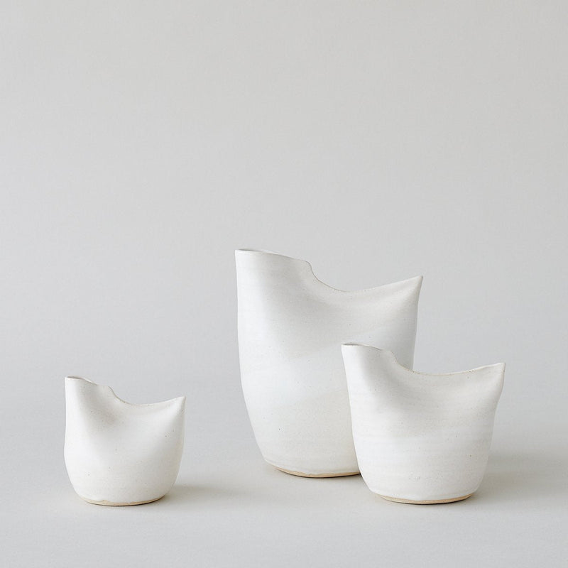 Bird Vase, White