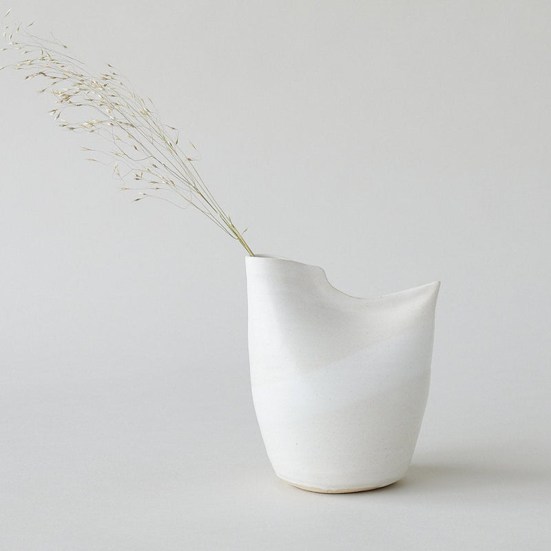 Bird Vase, White