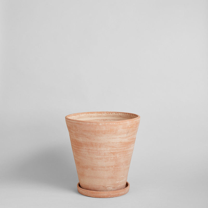 Terracotta Studio Planter, Whitewash
