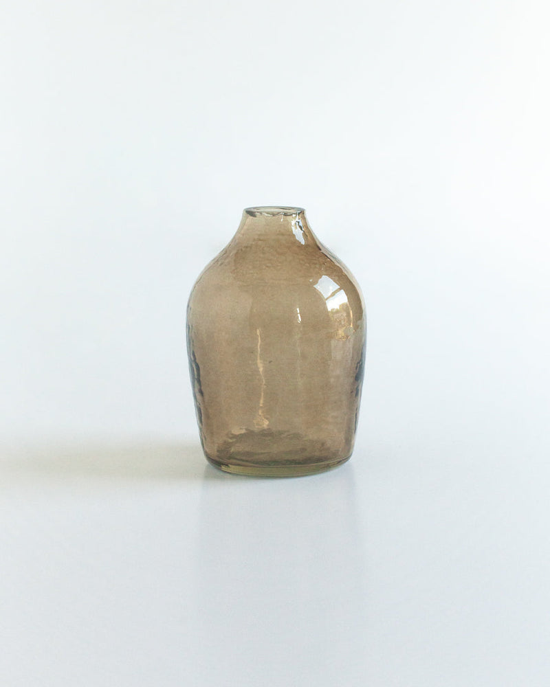 Haley Handblown Hammered Bud Vase