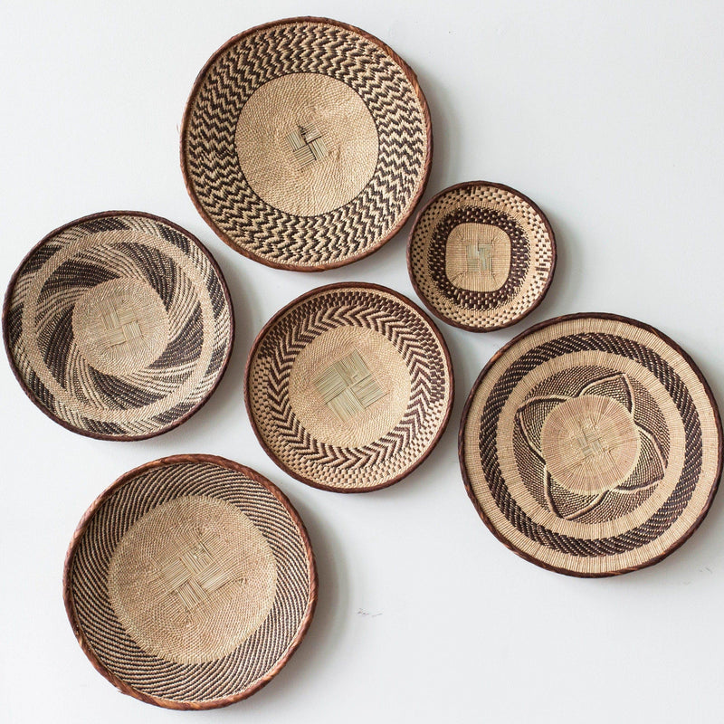 Binga Patterned Brown & Natural Wall Art