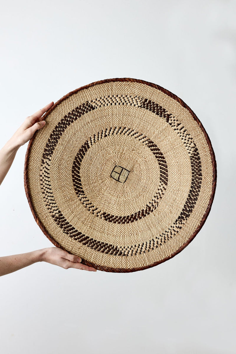 Binga Patterned Brown & Natural Wall Art