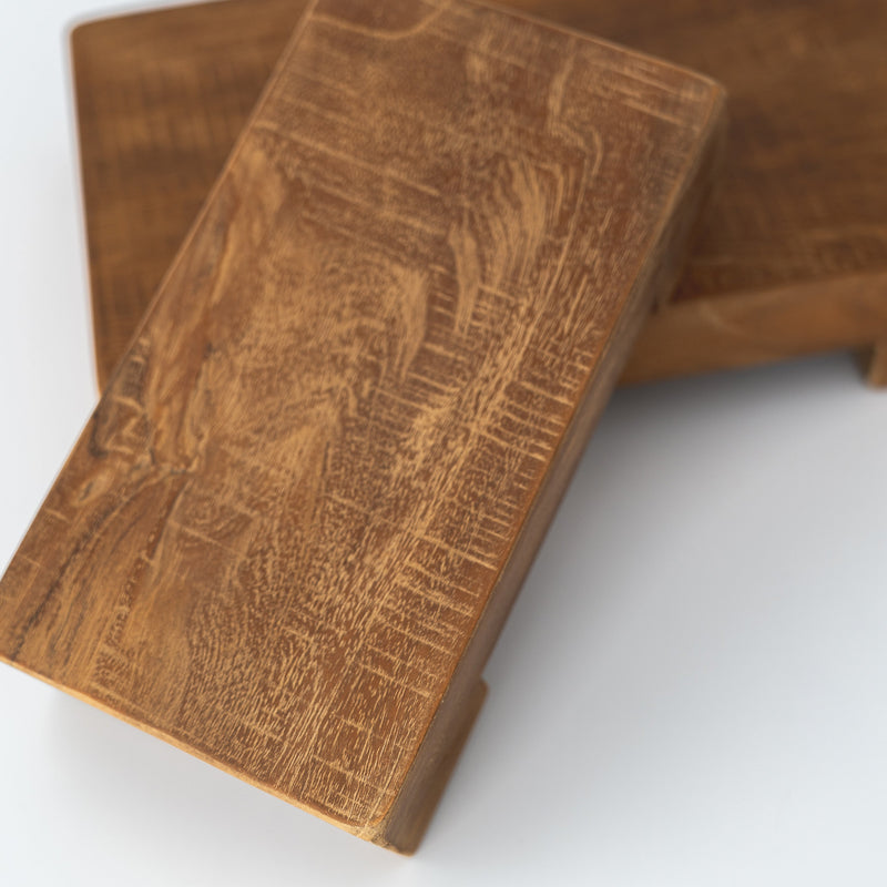 Handmade Teak Riser | Rectangle Display Tray for Home Decor