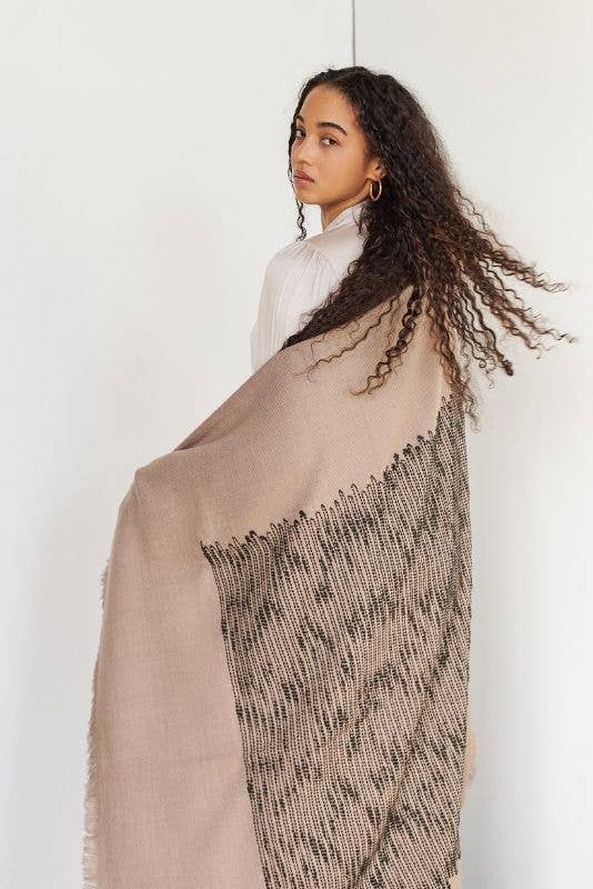 Wren Merino Throw: Brown