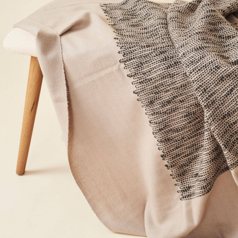 Wren Merino Throw: Brown