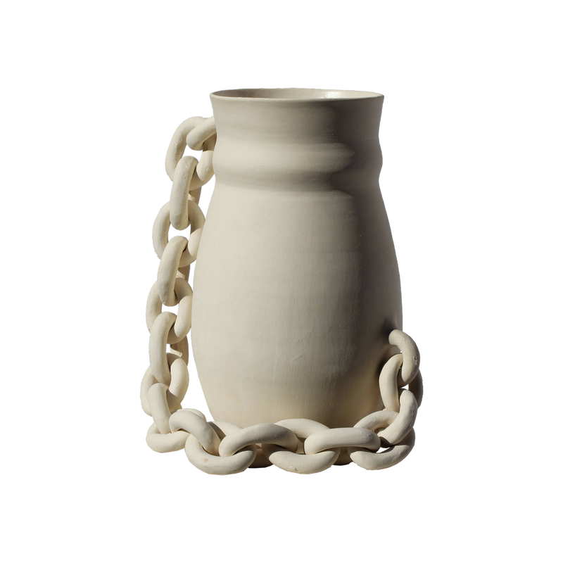 Hadley Ceramic Chain Vessel