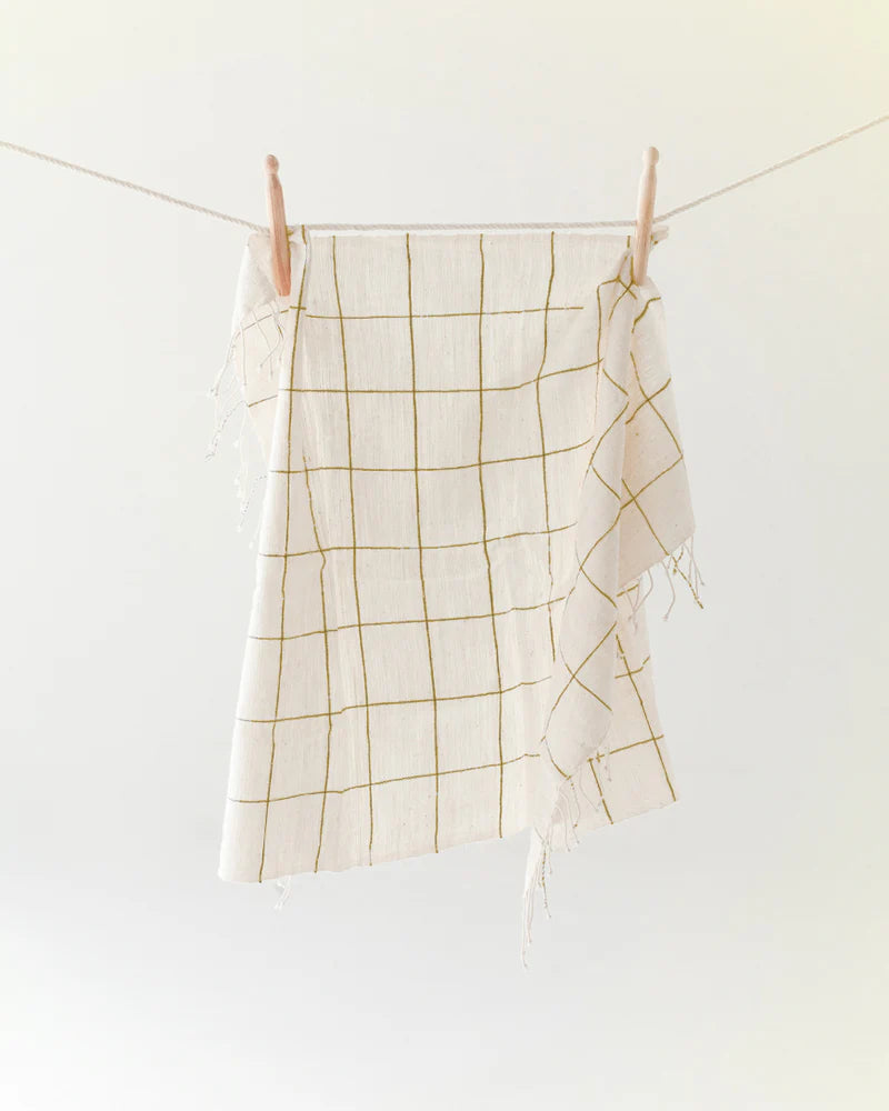 Windowpane Plaid Hand Towel