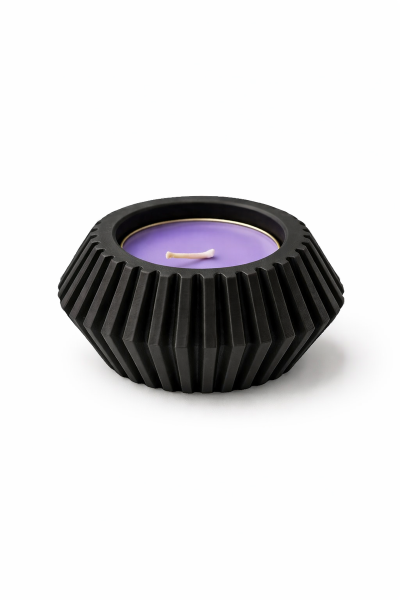 Ribbed Halo Tealight Holder