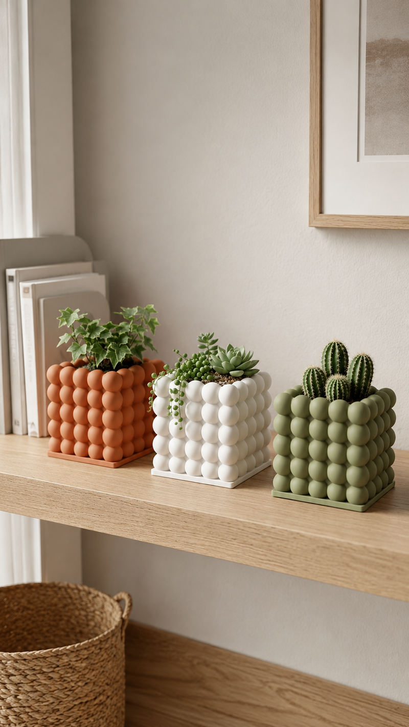 Free: Bubble Cube Planter