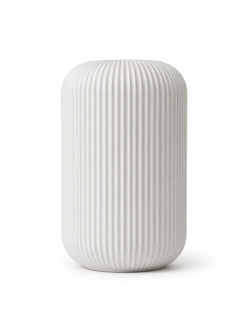 Ribbed Cylinder Vase