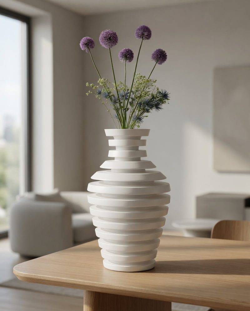 Stacked Ring Illusion Vase