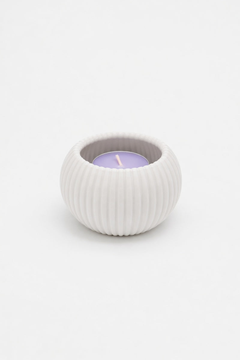 Ribbed Orbit Tealight Holder