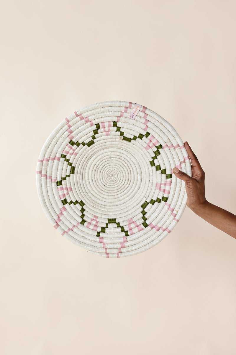 Mosaic Sunburst Wall Basket