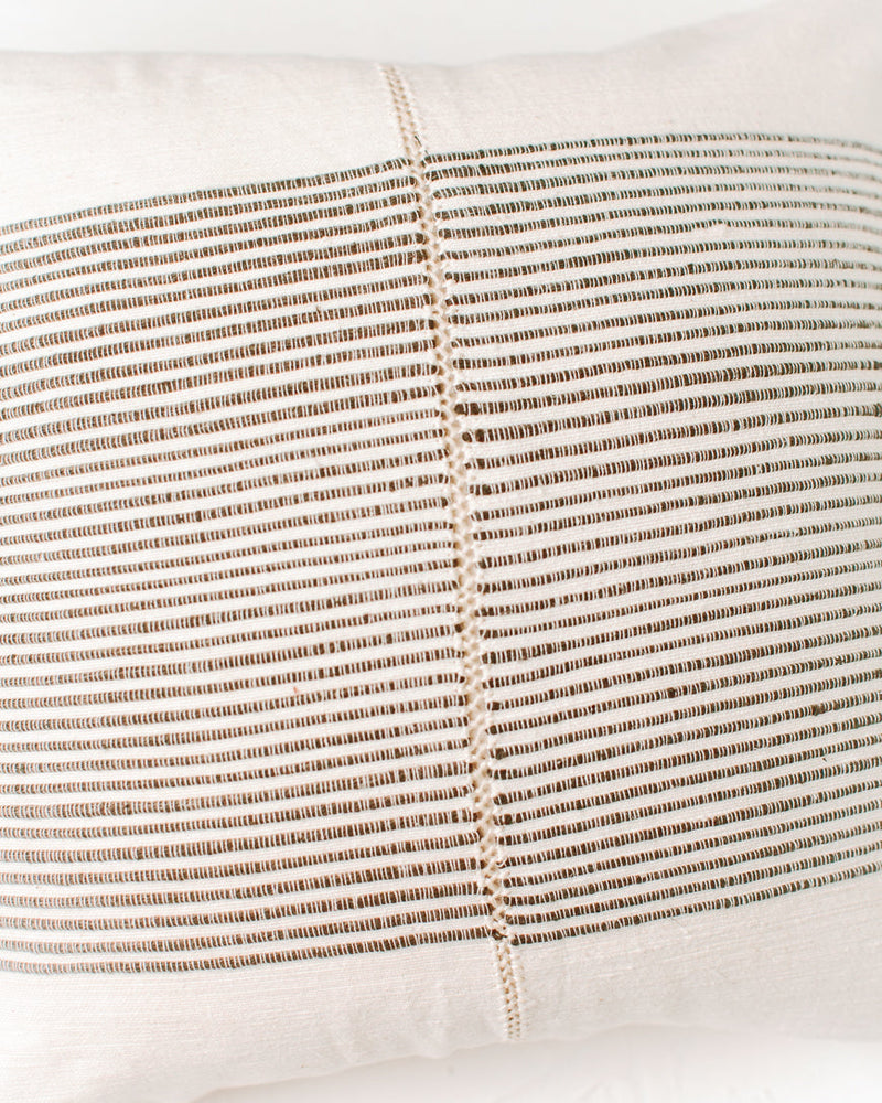 18" Riviera Hand-Stitch Throw Pillow