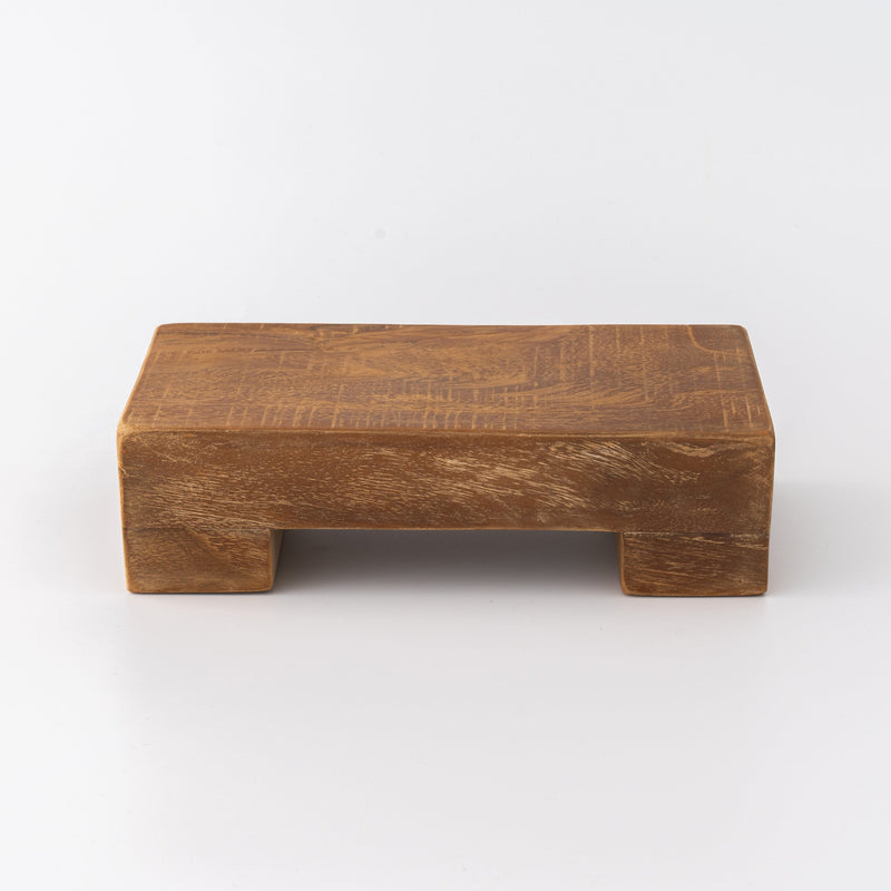 Handmade Teak Riser | Rectangle Display Tray for Home Decor