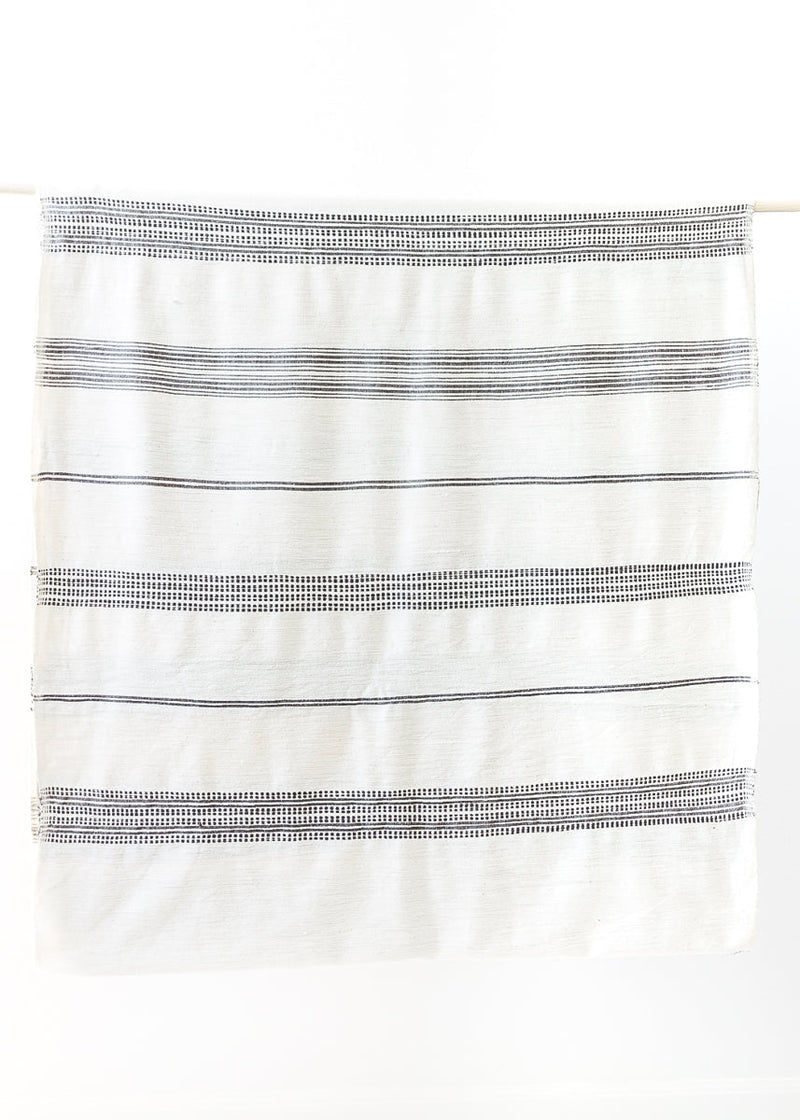 Aden Fabric Yardage Natural w/ Grey