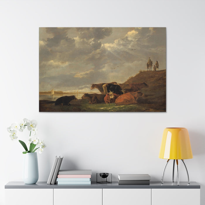 HYGGE CAVE | RIVER LANDSCAPE WITH COWS