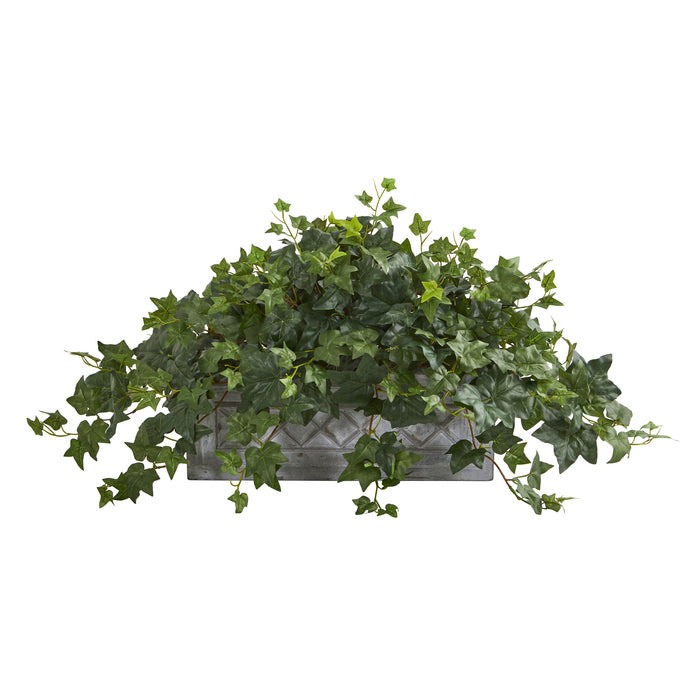 HYGGE CAVE | PUFF IVY ARTIFICIAL PLANT IN STONE PLANTER
