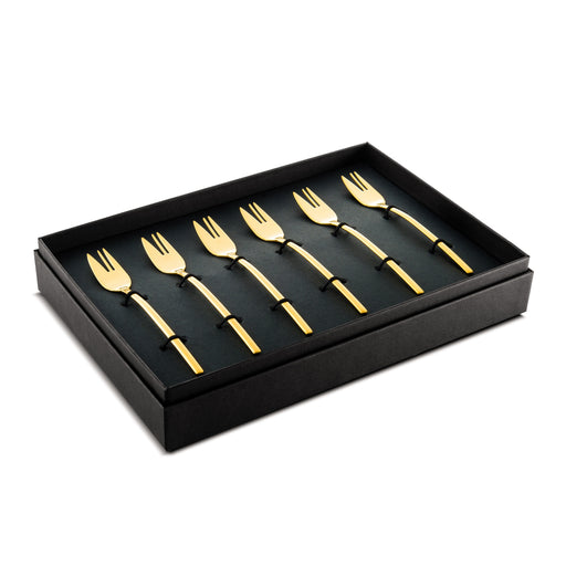 HYGGE CAVE | DUE BRONZO | 6-PIECE CAKE FORK SET