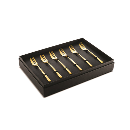 HYGGE CAVE | DUE BRONZO | 6-PIECE CAKE FORK SET