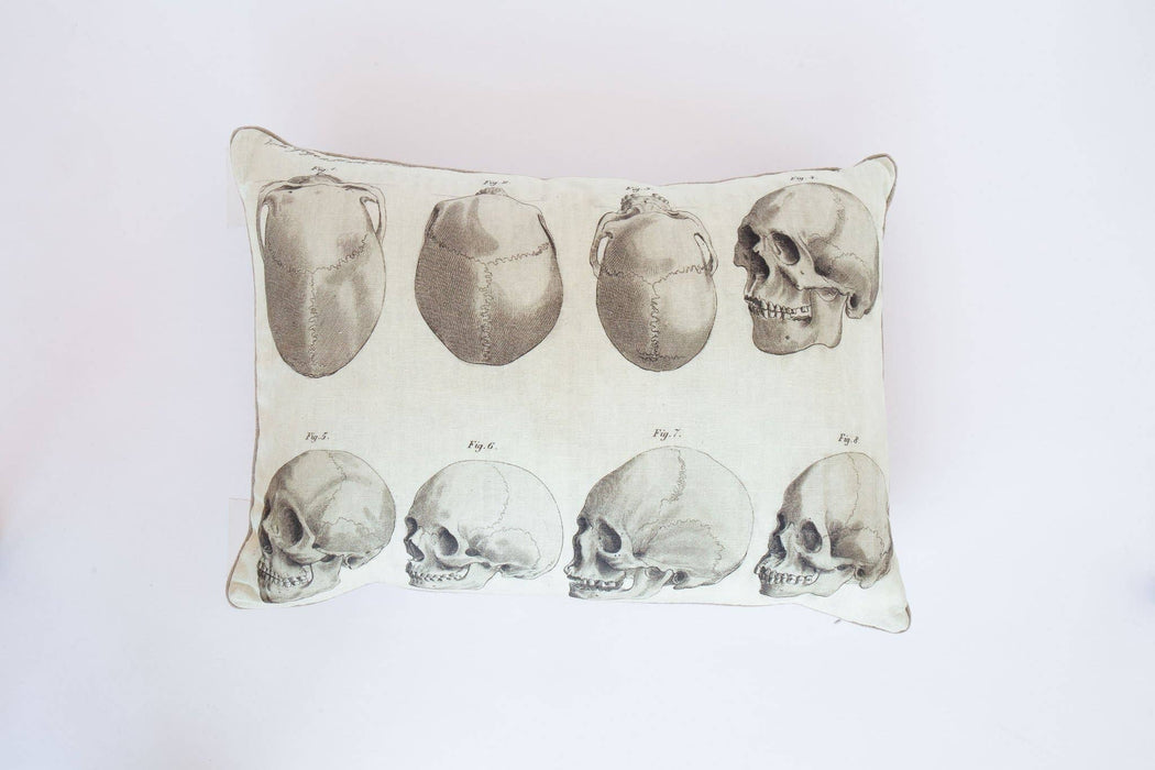 Linen Pillows: Skull Figures