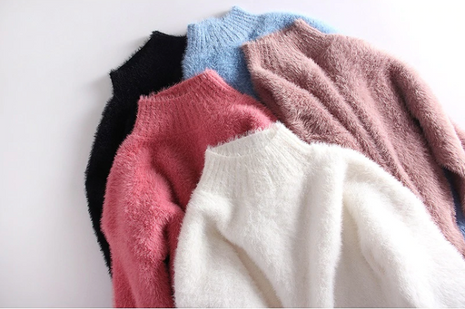 Womens sales fuzzy sweaters