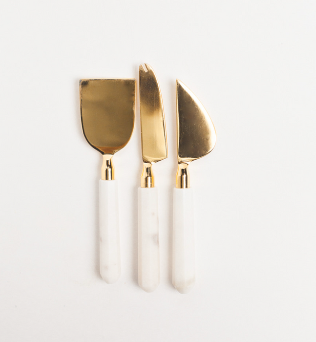 HYGGE CAVE | MARBLE CHEESE KNIFE SET