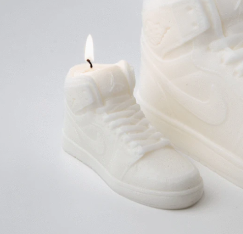 SOCKBEAST Air Jordan 1 High Candle in Grey