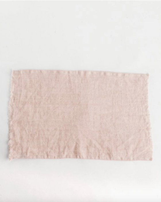 HYGGE CAVE | STONE WASHED LINEN PLACEMAT INDIA FLAX BELGIAN STONE WASH