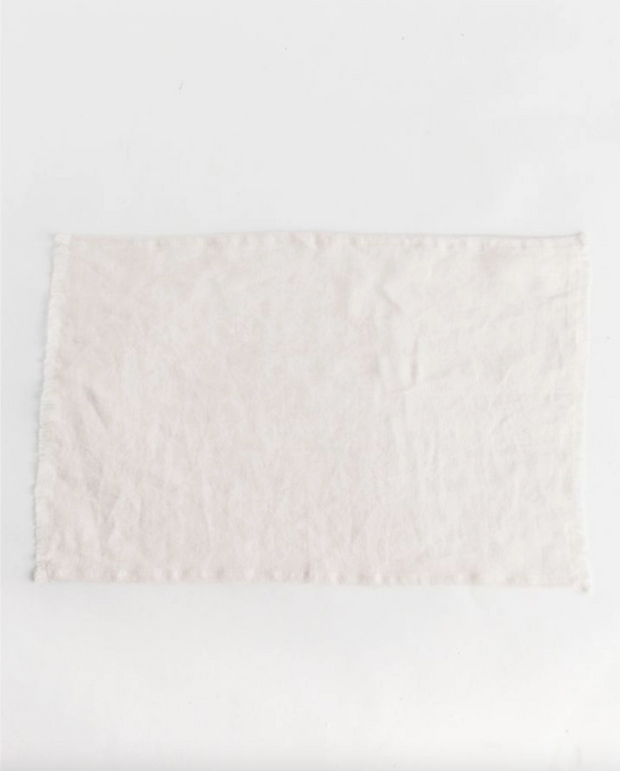 HYGGE CAVE | STONE WASHED LINEN PLACEMAT INDIA FLAX BELGIAN STONE WASH