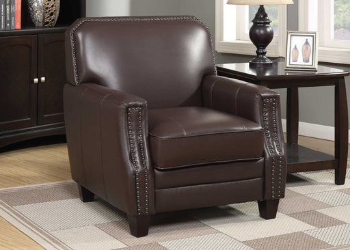 HYGGE CAVE | BROWN LEATHER ARM CHAIR