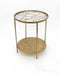 HYGGE CAVE | GOLD ROUND SIDE TABLE