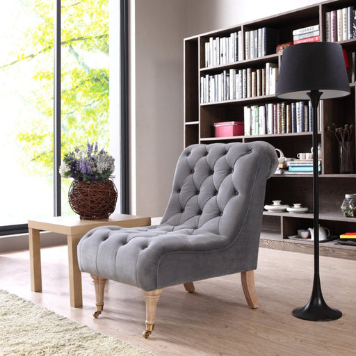 HYGGE CAVE | GREY ACCENT CHAIR