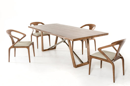 HYGGE CAVE | WALNUT VENEER AND METAL DINING TABLE