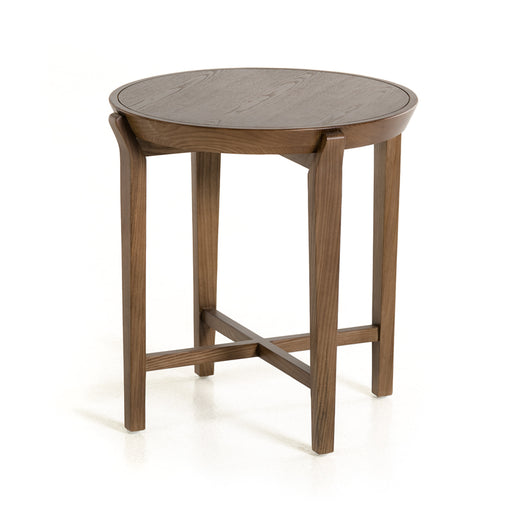 HYGGE CAVE | WALNUT WOOD AND VENEER SIDE TABLE 
