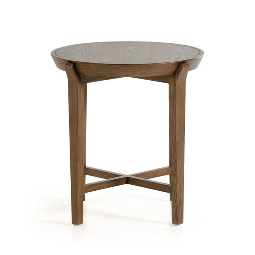 HYGGE CAVE | WALNUT WOOD AND VENEER SIDE TABLE 