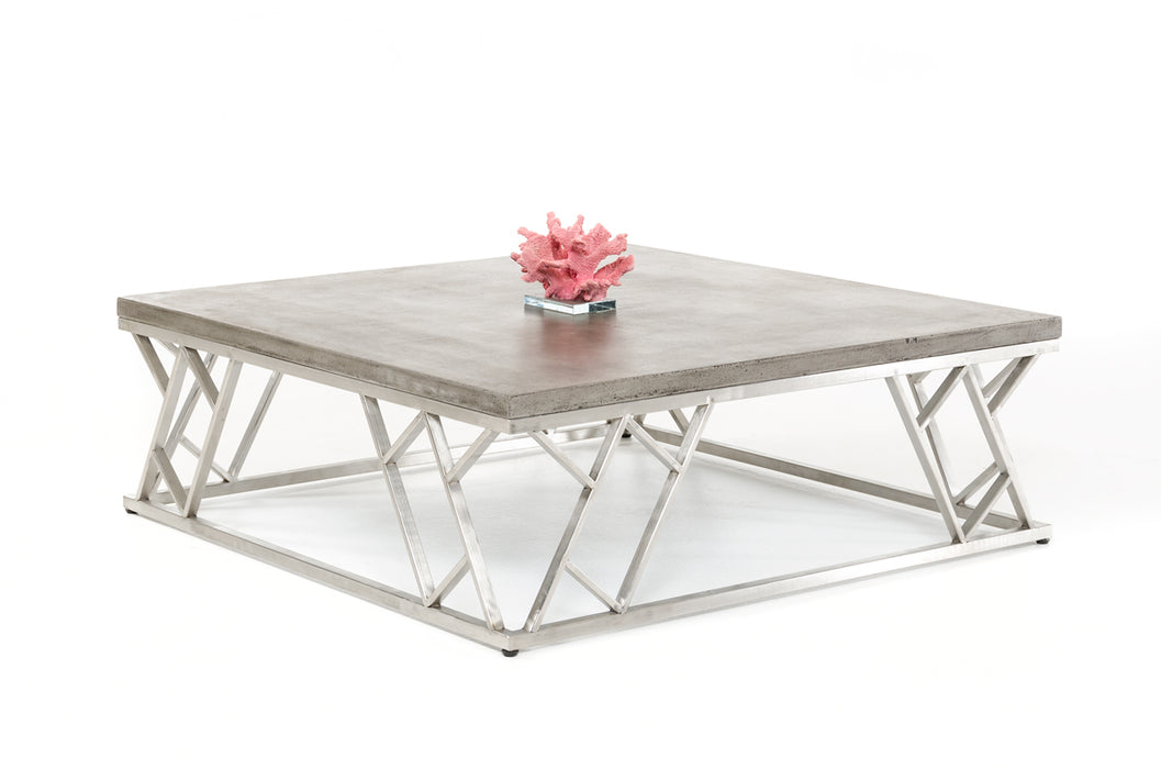 HYGGE CAVE | CONCRETE AND STEEL COFFEE TABLE 
