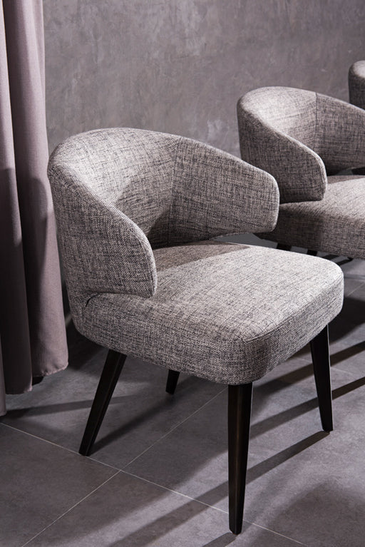 HYGGE CAVE | GREY FABRIC DINING CHAIR