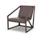 HYGGE CAVE | BROWN ECO LEATHER LOUNGE CHAIR