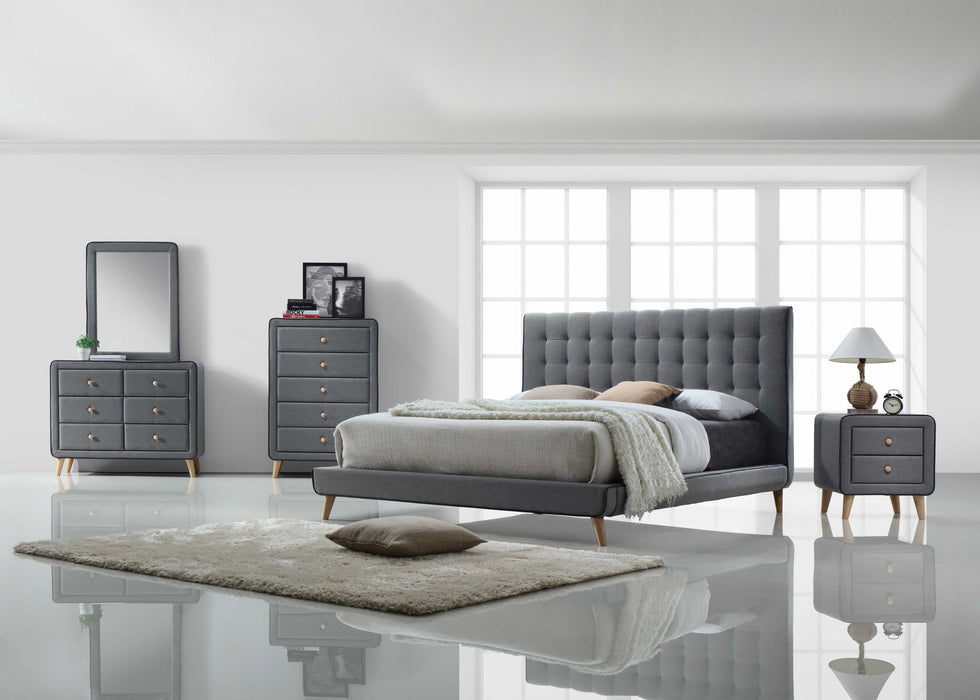 HYGGE CAVE | LIGHT GRAY KING BED