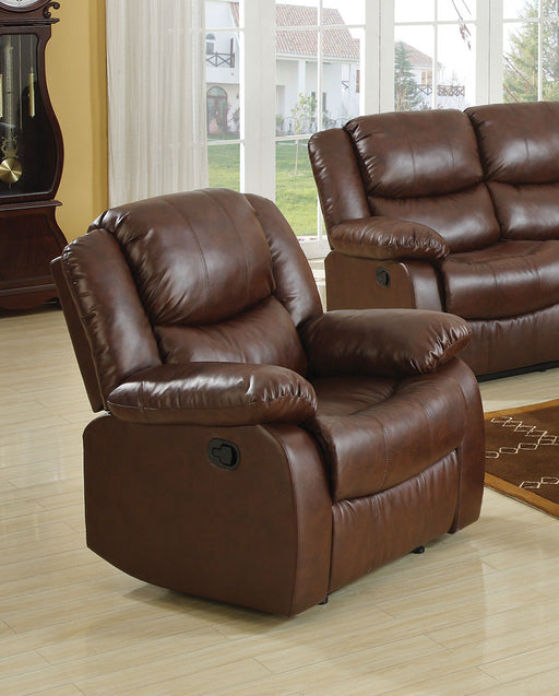HYGGE CAVE | BROWN BONDED LEATHER RECLINER