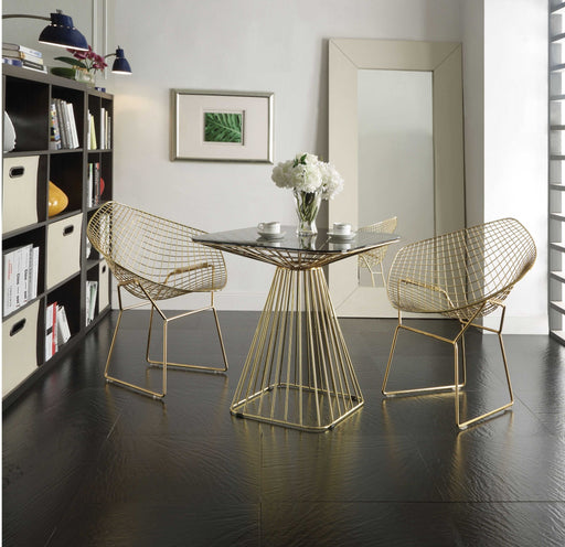 HYGGE CAVE | GOLD METAL CHAIR