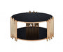HYGGE CAVE | BLACK AND GOLD COFFEE TABLE