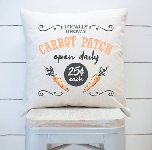 carrot patch pillow cover