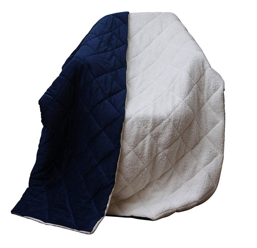 HYGGE CAVE | SUPER SOFT NAVY BLUE THROW BLANKET