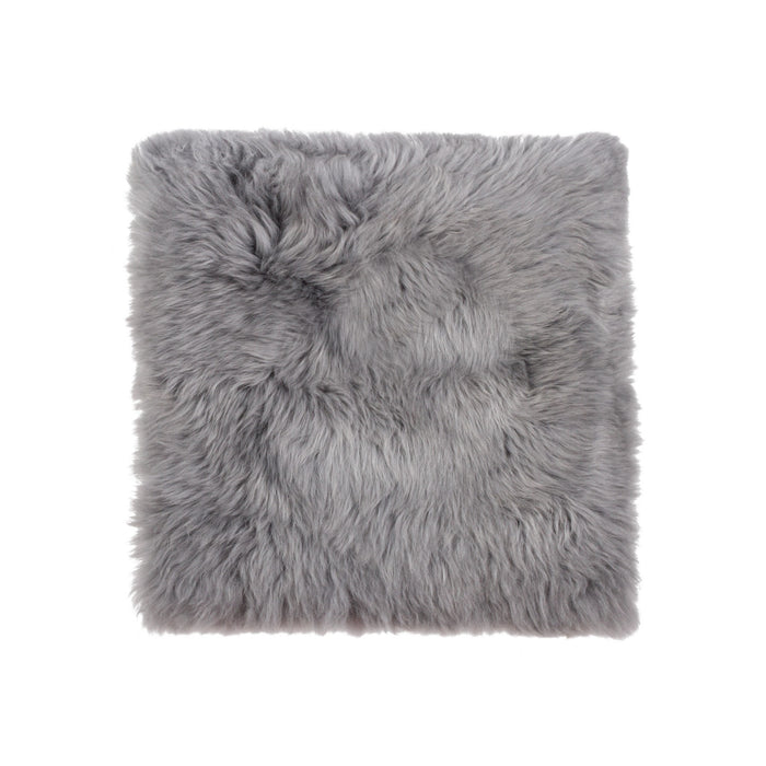HYGGE CAVE | GRAY NATURAL SHEEPSKIN SEAT CHAIR COVER
