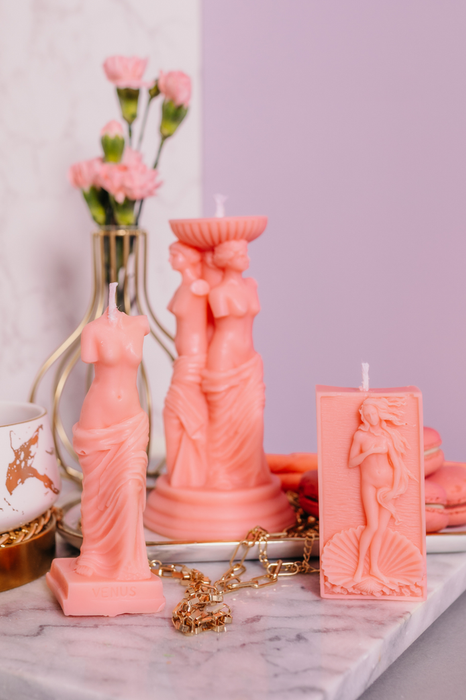 hygge cave | It’s a Goddess Party candle set  / Venus Candles (set of free candles)