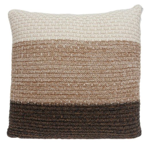 HYGGE CAVE | TRANSITIONAL BROWN AND COFFEE COTTON PILLOW COVER 