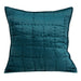HYGGE CAVE | TRANSITIONAL TEAL SOLID QUILTED PILLOW COVER